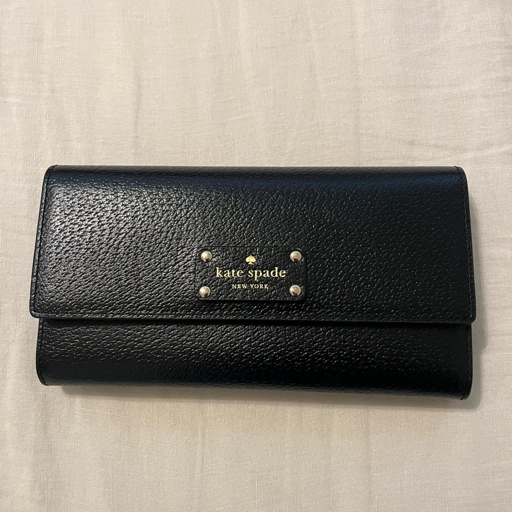 Kate Spade Black Leather Wallet